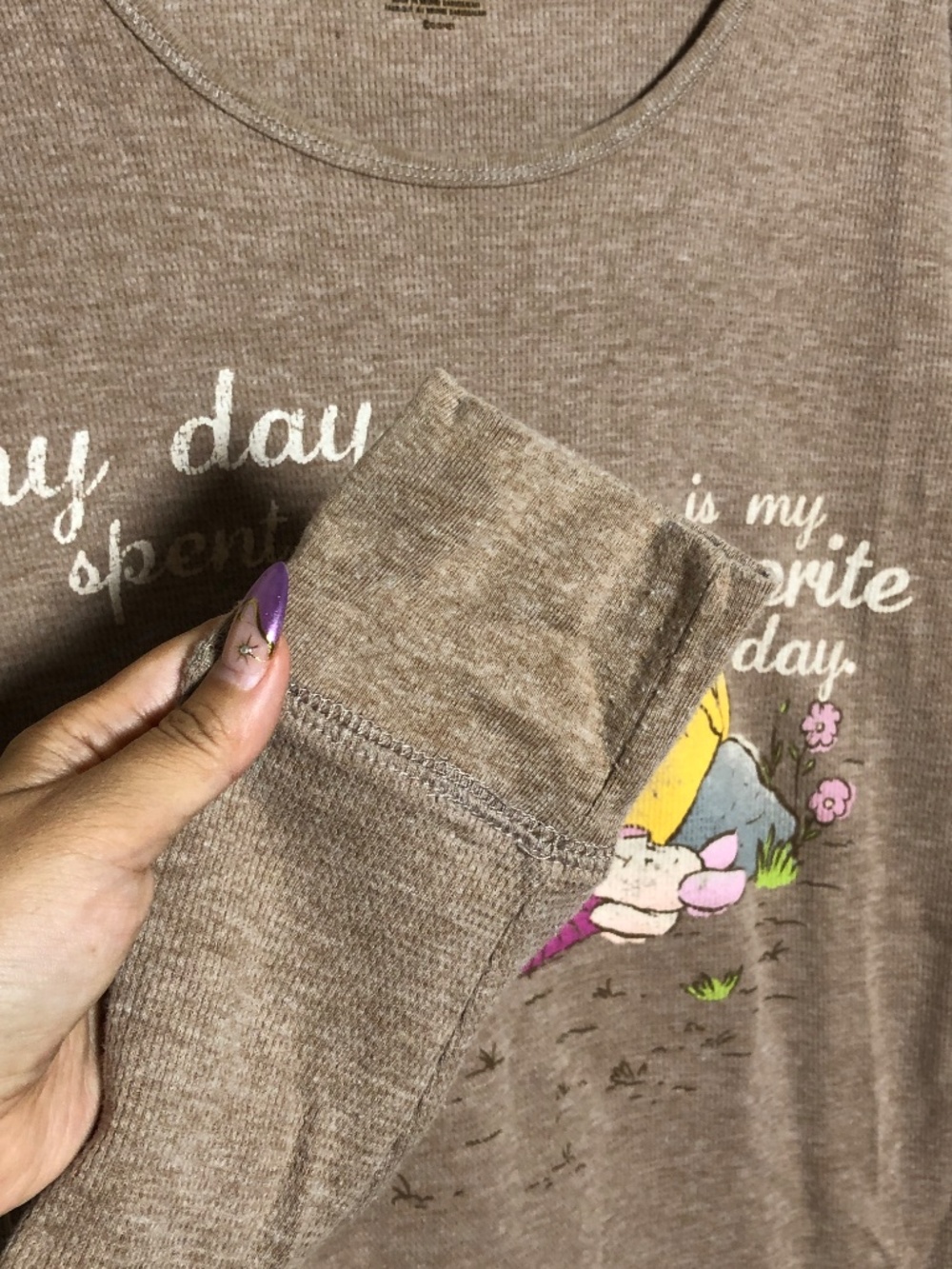Disney Winnie the Pooh Long sleeve waffle knit thermal - Picture 6 of 7